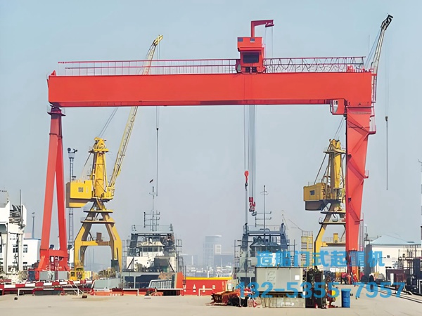 廣東清遠造船門式起重機主梁結構
