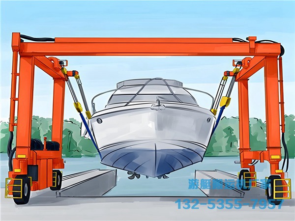 湖北孝感100噸游艇搬運(yùn)機(jī)操作流程